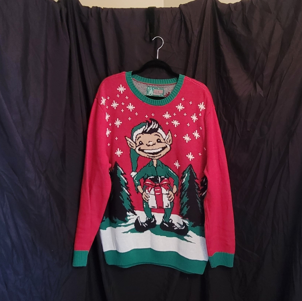 Naughty Elf Ugly Christmas Sweater